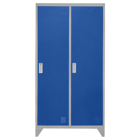 МЕТАЛЕН ШКАФ CR-1602 KZ - СИВ/СИН &ndash; Рафтове и шкафове за документи, артикул 3580162 | Altek Mebel