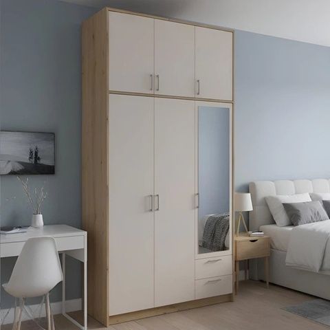 Шкаф Ронди 3 Дуб Артизан/Кашемир &ndash; Распашные шкафы, артикул DRS-011876 | Altek Mebel