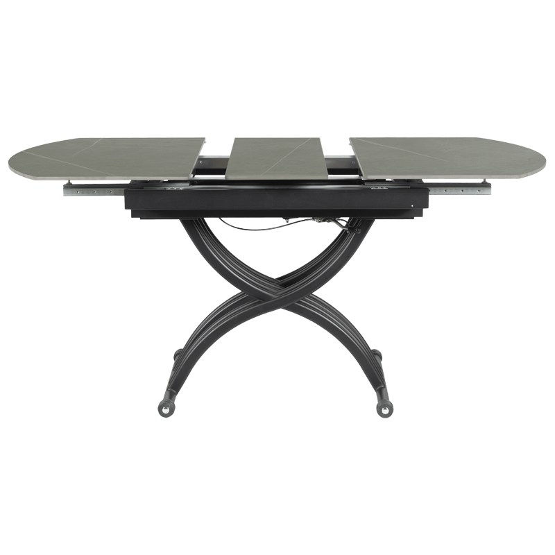 ОБЕДЕННЫЙ/ЖУРНАЛЬНЫЙ СТОЛ LESKO - СЕРЫЙ - КЕРАМИКА